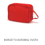 EUROBAG borsa VUOTA cm 24 x 17 x 8 - rosso