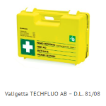 VALIGETTA GIALLO FLUO  con supporto TECHFLUO AB ALL.1 OLTRE 2 DIP + MAGGIORAZIONE COMPARTO OFFICINE TECNICHE