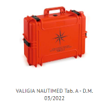 VALIGETTA PPL NAUTIMED TAB. A  D.M. 10-03-2022 (1 saturimetro su rihciesta per navi passeggeri) CM 55X43X21