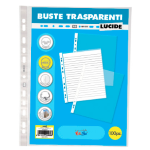 BUSTA PP CON FORI UNIVERSALI  Red In Blu 22x30 medio liscia pz.100  PZ 2020323