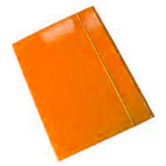 CARTELLINA Office Line PROTOCOLLO 3 LEMBI CON ELASTICO ARANCIO LUCIDO cm. 26x34 ( ORD.MINIMO 10 PZ)