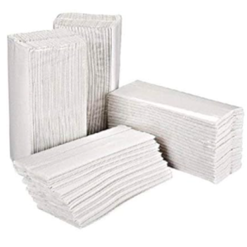 ASCIUGAMANI PIEGATI A V ECO 2 Veli incollati in carta ecologica  Confezioni 5000  SALVIETTE Formato cm 21,5 x 21  