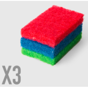 FIBRA SCROSTATUTTO PROFESSIONAL 3 PZ 15 x 9 x 2 cm