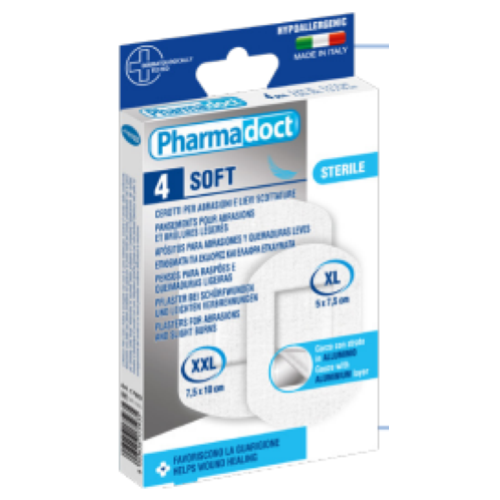 CEROTTI "aluminium" ASSORTITI per ABRASIONI e SCOTTATURE 4 PZ ART 110949