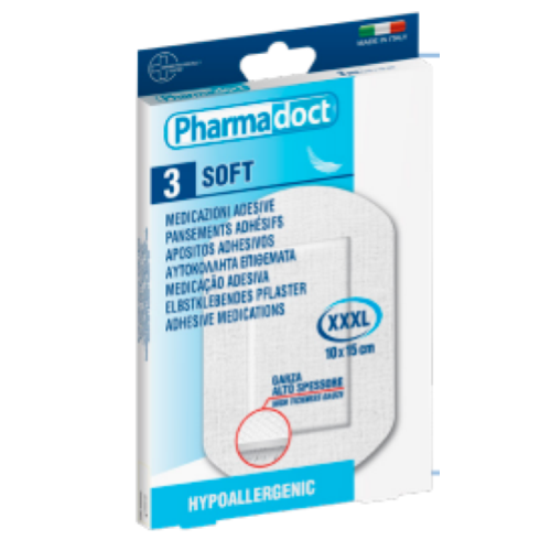 CEROTTI DELICATI TNT 3 pz 10X15 CM MEDICAZIONE STERILE XXXL 118839