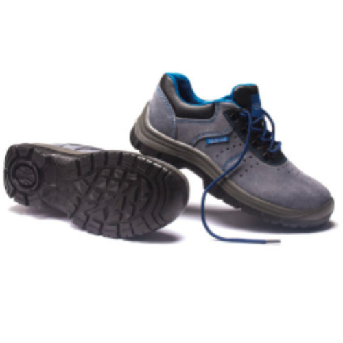 SCARPA A63 BASSA RAME S1P PELLE SCAM. GRIGIA C/PUNTALE  E LAMINA