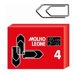 FERMAGLI ZINCATI LEONE n. 4 pz.100 2100044