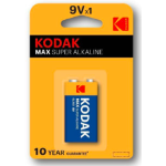 BATTERIA KODAK MAX ALCALINE 9V TRANSISTOR 7003020  KB0400