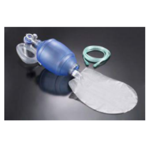 PALLONE PEDIATRICO  PVC RESERVOIR + MASCHERINA + VALVOLA E TUBO 02 capacità 550 ml 7-30 KG 07011A