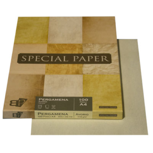 CARTA PERGAMENA A4 gr.110 fg.100 avorio 2070944.AV