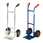 CARRELLO DOPPIO MANICO PORTA PACCHI  portata 200 kg BLU/GRIGIO 2000698