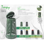 PORTASACCO TRESPY 100% HDPE RICICLABILE 110 LT GRIGIO ROSSO 720507