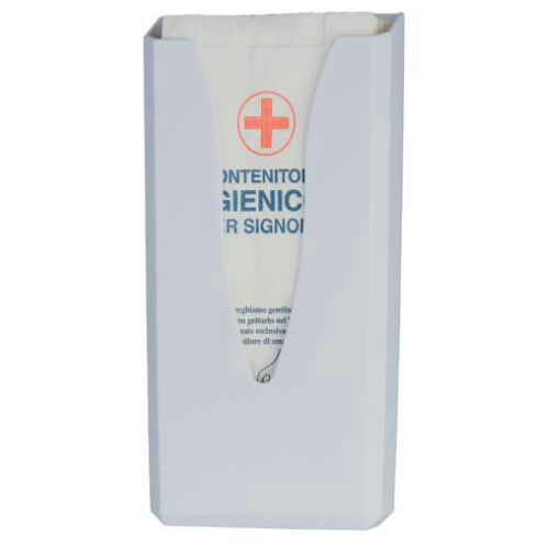 DISTRIBUTORE SACCHETTI IGIENICI DI CARTA ABS BIANCO ART 130015