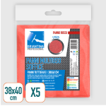 PANNI MULTIUSO SOFFICE ROSSI 38X40 CM 5 PZ PAN03652A