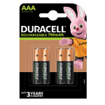 BATTERIA DURACELL RICARICABILE MINI STILO AAA pz.4 7003010
