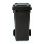 CONTENITORE "MAX" CON COPERCHIO E RUOTE lt.120 NERO PSV28HD3/N