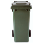 CONTENITORE "MAX" CON COPERCHIO E RUOTE lt.120 VERDE PSV28HD3/V