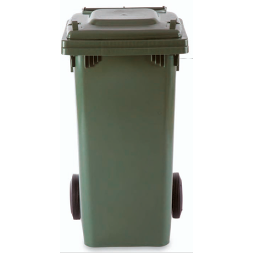 CONTENITORE "MAX" CON COPERCHIO E RUOTE lt.120 VERDE PSV28HD3/V