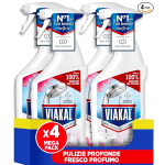 VIAKAL SPRAY ANTICALCARE 720 ML KIT 4 PEZZI  Fragranza Fresco Profumo
