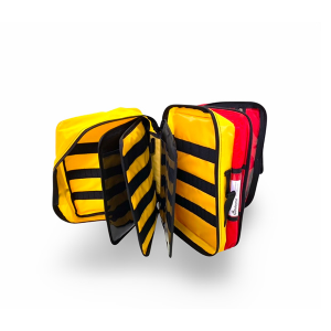 BORSETTA / ASTUCCIO SACCA M3 SERIES PER SOMMINISTRAZIONE FARMACI - 31,5x20xh.20cm - giallo/rosso