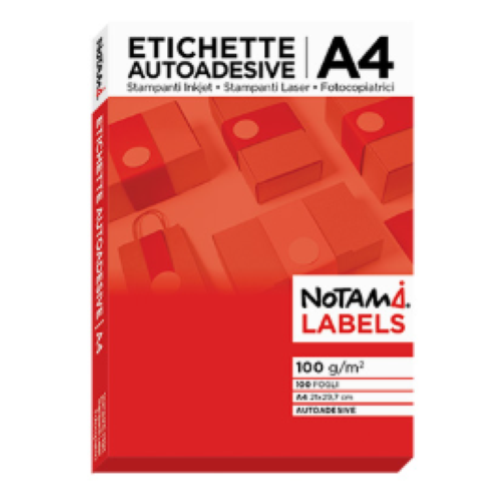  Etichette adesive Notami - stampabili laser/jet fg.100 - 210x297 2071161