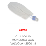 RESERVOIR MONOUSO CON VALVOLA - 2500 ml