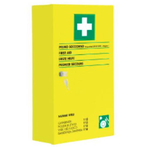 ARMADIETTO GIALLO FLUO RISTOFLUO AB  All. 1 OLTRE 2 DIPENDENTI  D.M. 388/2003 + MAGGIORAZIONE COMPARTO ALIMENTARE 