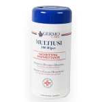 SALVIETTINE DISINFETTANTI MULTIUSI GERMO - barattolo da 100 salviette GERMO Q660