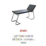 LETTINO VISITA MEDICA - cromato - nero ART 27401