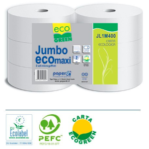 CARTA IGIENICA MAXI JUMBO ECOL 1X6  SET 6 ROTOLI ECO GREEN
