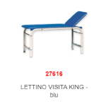 LETTINO VISITA KING - blu 190 x 60 x h 80 cm Portata massima: 150 kg