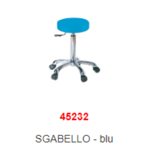 SGABELLO - blu CON RUOTE ART 45232
