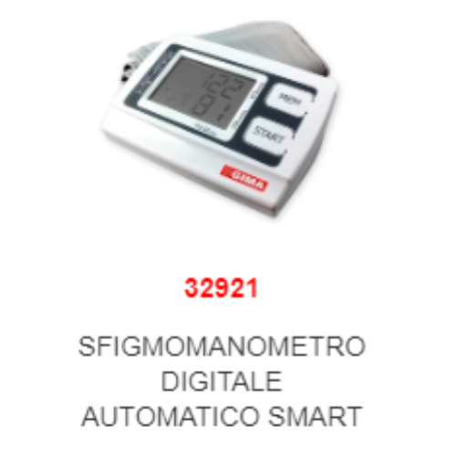 MISURATORE DI PRESSIONE SFIGMOMANOMETRO DIGITALE AUTOMATICO SMART DA BRACCIO 32921