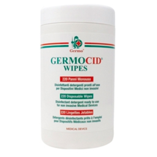 GERMOCID WIPES - salviettine - alcohol 15% - TUBO - 220 STRAPPI salviettine R612 FAZZOLETTO 140X240 MM