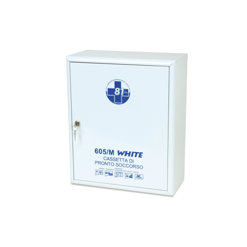 605/M WHITE ARMADIETTO METALLO ALL. 1 maggiorato DA 3 LAVORATORI