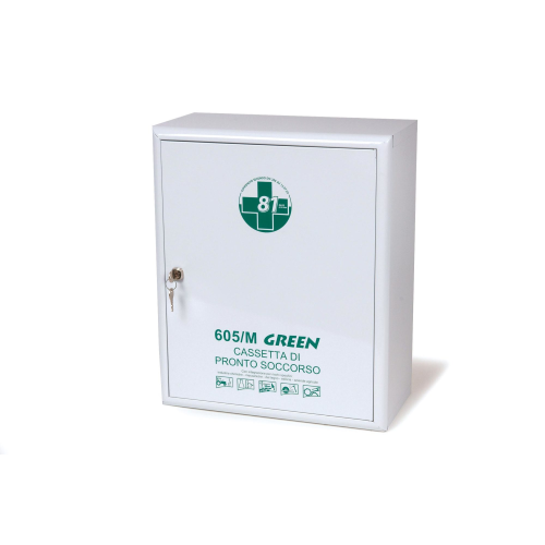 605/M GREEN ARMADIETTO METALLO ALL. 1 contenuto maggiorato DA 3 LAVORATORI