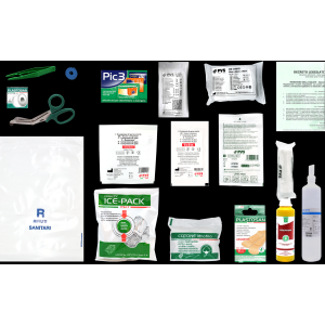 SAFARI valigetta con supporto per fissaggio a parete  ALL. 2 contenuto maggiorato FINO A 2 LAVORATORI