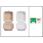 CONFEZIONI HAMBURGER COMPOSTABILE  Cod: FBIO23  150x150x80mm (20gr.) 100 PZ