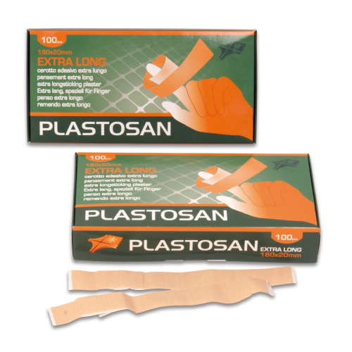 EXTRALONG astuccio 100 cerotti  cm.18x2 col pelle