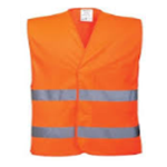 GILET ALTA VISIBILITA' ARANCIO 