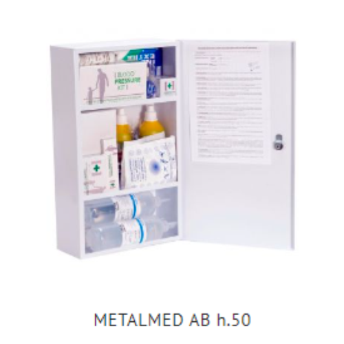 ARMADIETTO METALLO METALMED cat. A-B  all. 1 BASE h.50 OLTRE 2 DIPENDENTI 