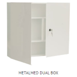 ARMADIO METALLO VUOTO METALMED DUAL BOX  cm 59,5 x 50 x 12,5